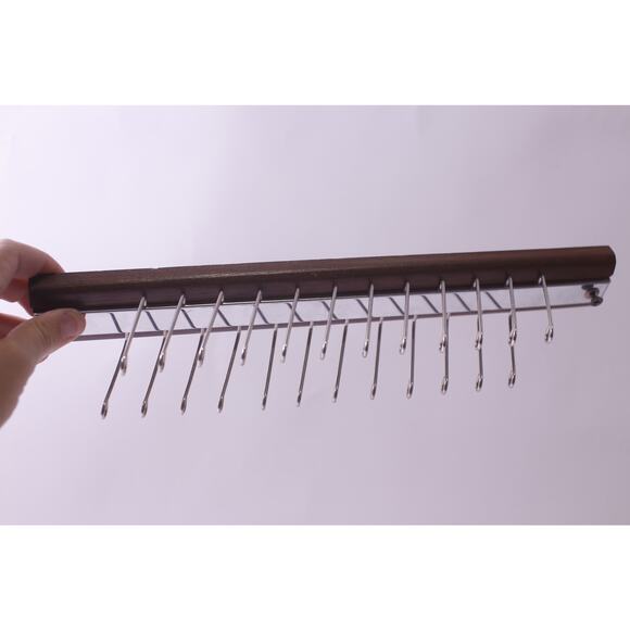 Vintage, MCM, Walnut, Wooden, Tie Holder, Wardrobe, Furniture, ~ 250622-WH 347 - Picture 2 of 3